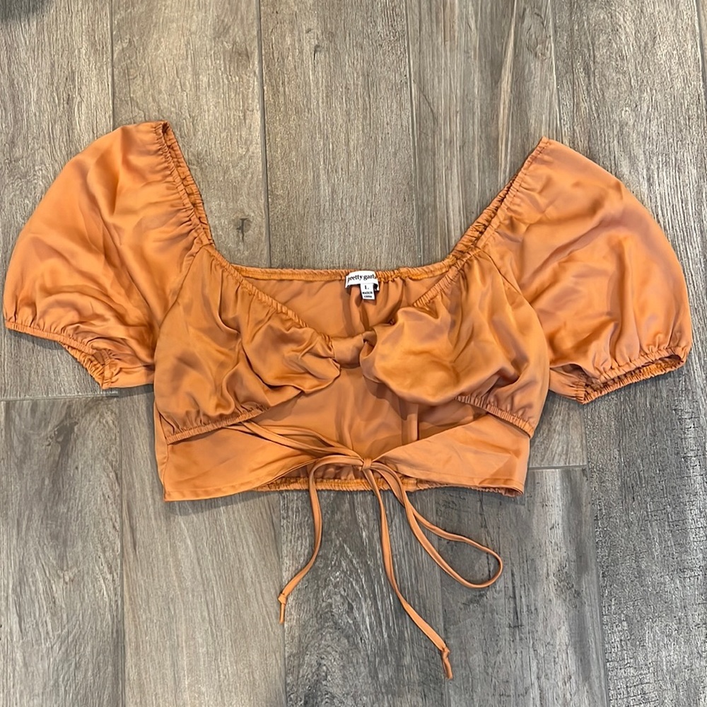 Silk crop top